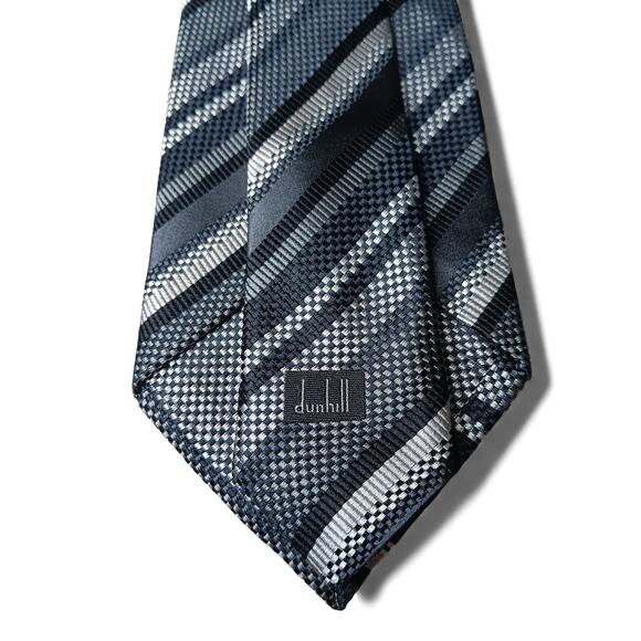 Dunhill Silk Tie Bundle 4 Luxury Designer Neckties 56 Inch Length - Picture 12 of 14